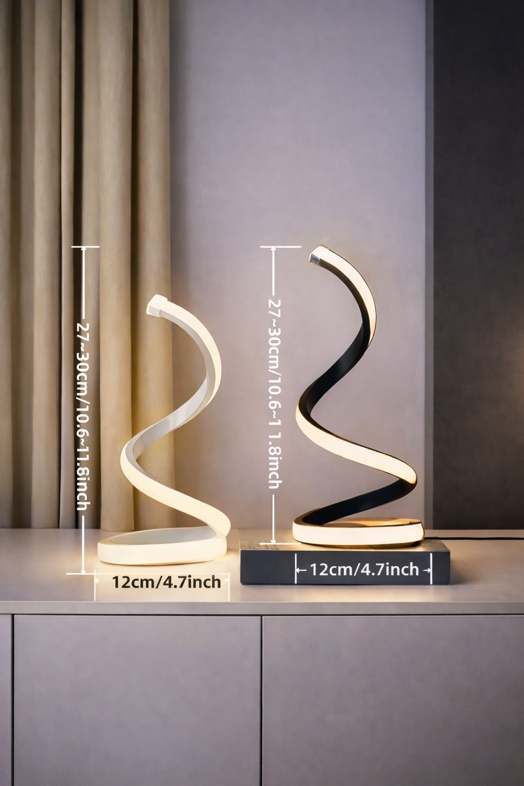 Lampada desing a spirale allungabile-luce d’atmosfera