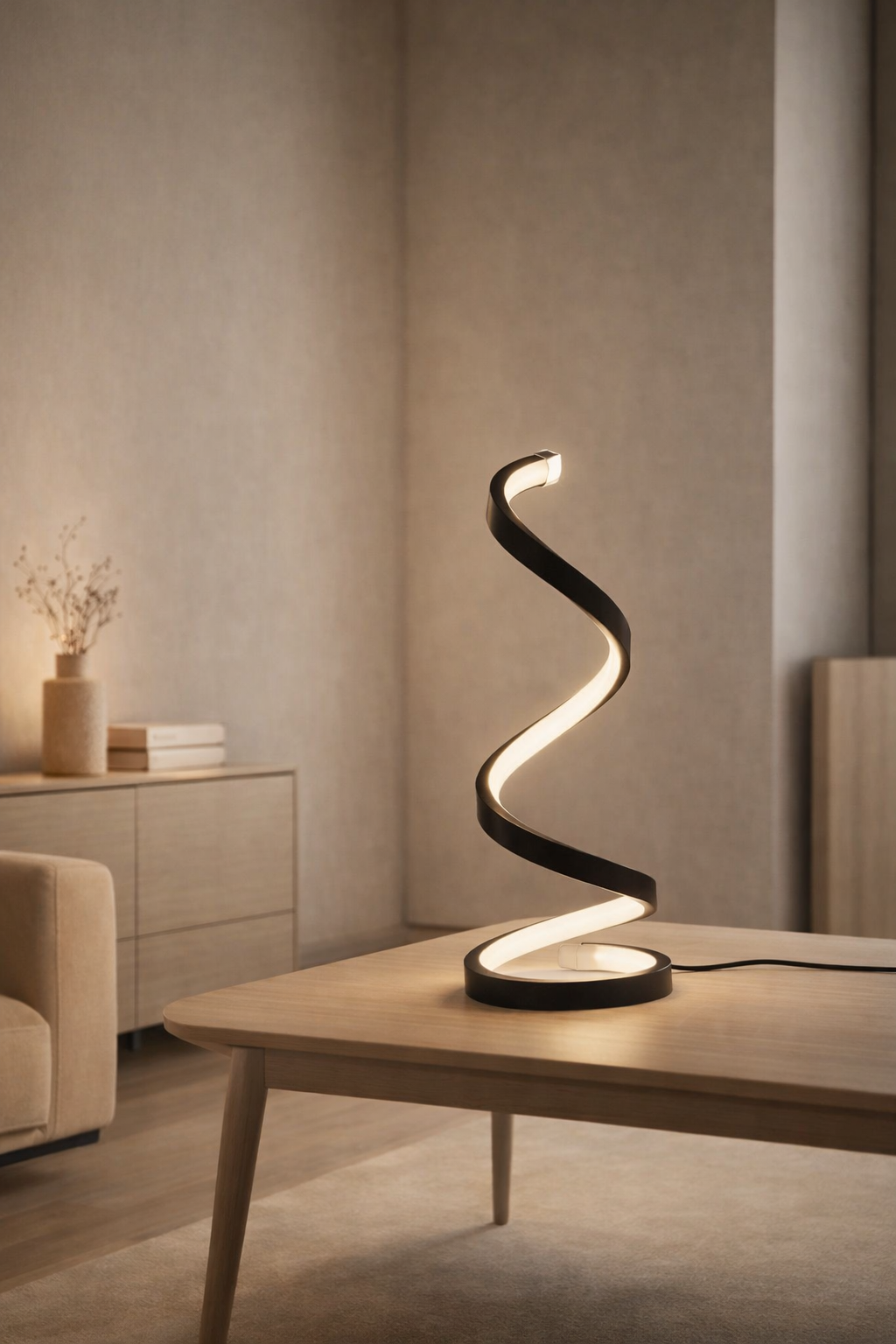 Lampada desing a spirale allungabile-luce d’atmosfera