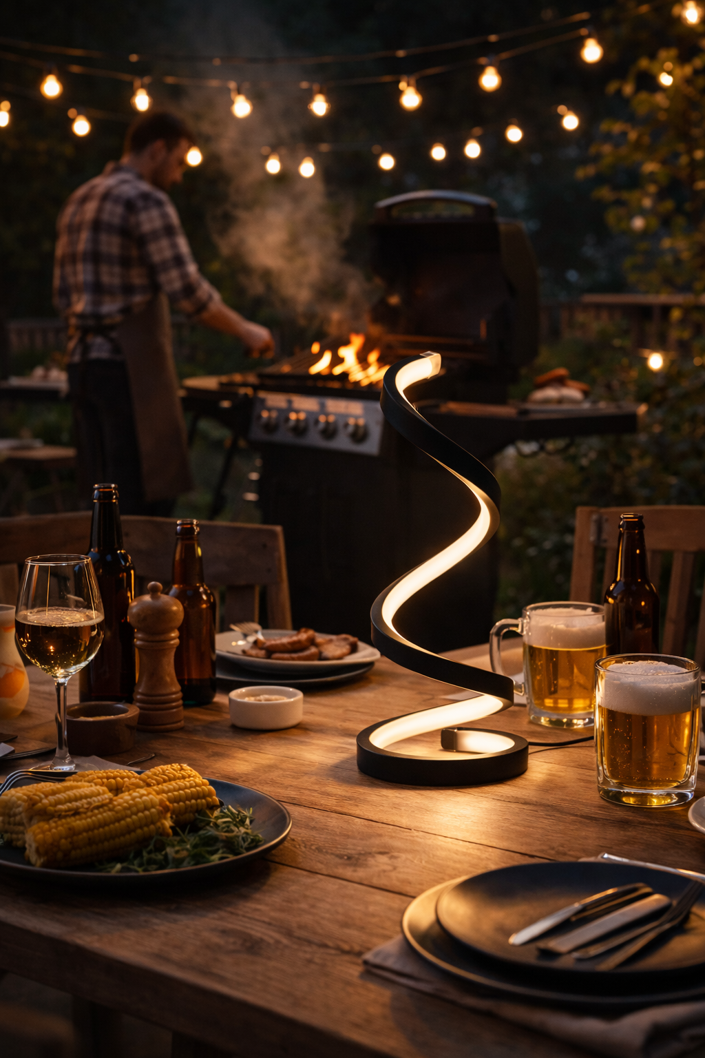 Lampada di desing a spirale allungabile-luce d’atmosfera