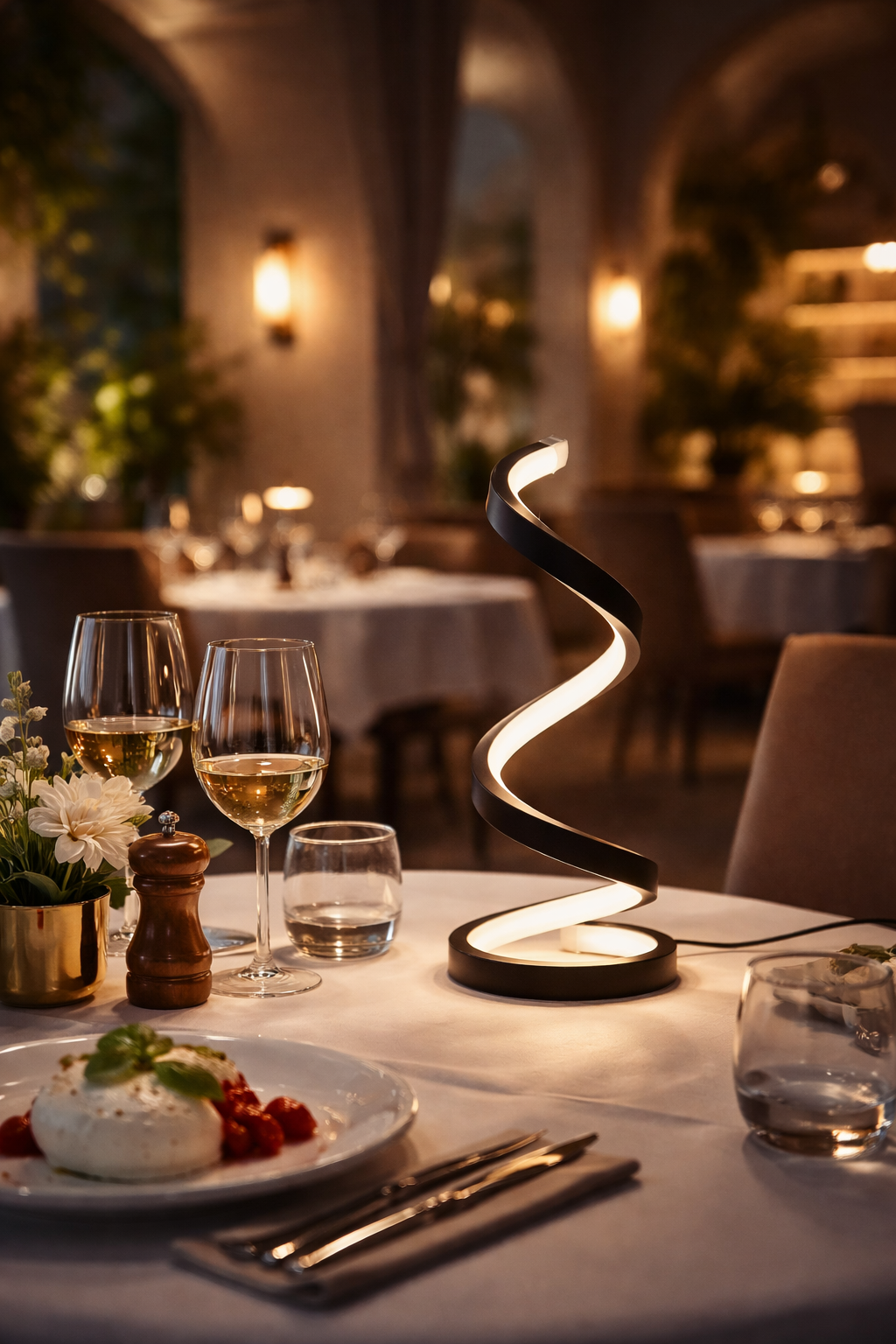 Lampada desing a spirale allungabile-luce d’atmosfera